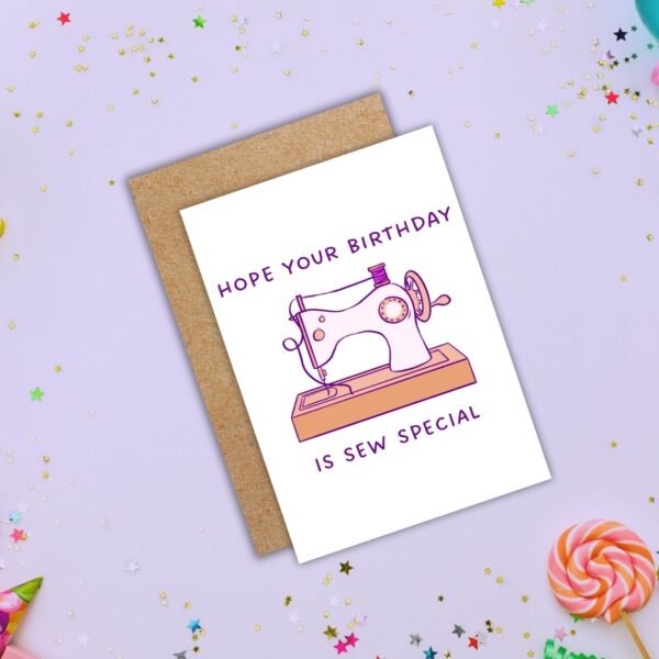 Sewing Birthday Card – Sew Special