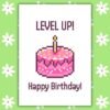 Level Up - Gamer Birthday Card