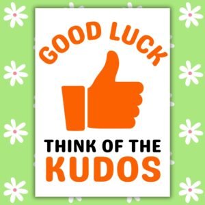 Funny Marathon Good Luck Card - Think Of The Kudos