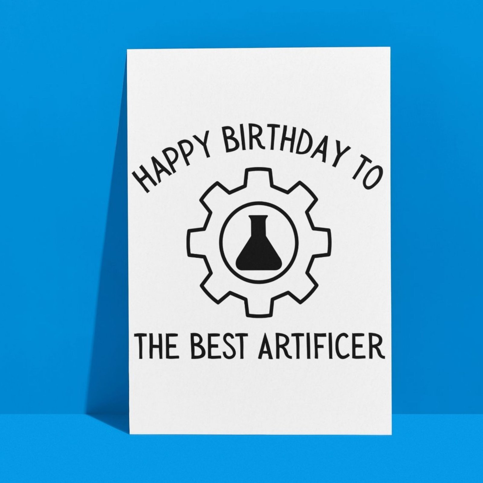 Artificer Birthday Card | D&D & Baldur’s Gate Fantasy Gamer Card - Image 3