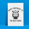 Bard Birthday Card | D&D & Baldur’s Gate Fantasy Gamer Card