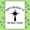 Cleric Birthday Card | D&D & Baldur’s Gate Fantasy Gamer Card