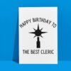 Cleric Birthday Card | D&D & Baldur’s Gate Fantasy Gamer Card