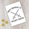 Fighter Birthday Card | D&D & Baldur’s Gate Fantasy Gamer Card