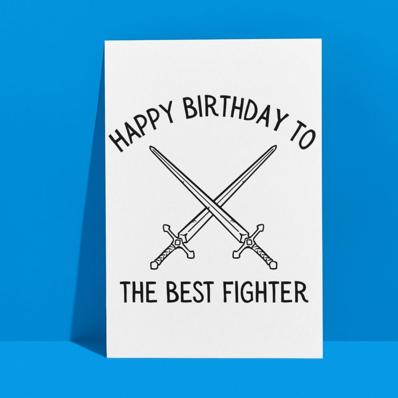 Fighter Birthday Card | D&D & Baldur’s Gate Fantasy Gamer Card - Image 3