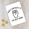 Monk Birthday Card | D&D & Baldur’s Gate Fantasy Gamer Card