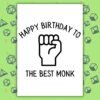Monk Birthday Card | D&D & Baldur’s Gate Fantasy Gamer Card