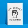 Monk Birthday Card | D&D & Baldur’s Gate Fantasy Gamer Card