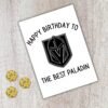 DND Best Paladin Card (1) Paladin Birthday Card | D&D & Baldur’s Gate Fantasy Gamer Card