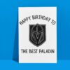 DND Best Paladin Card (2) Paladin Birthday Card | D&D & Baldur’s Gate Fantasy Gamer Card