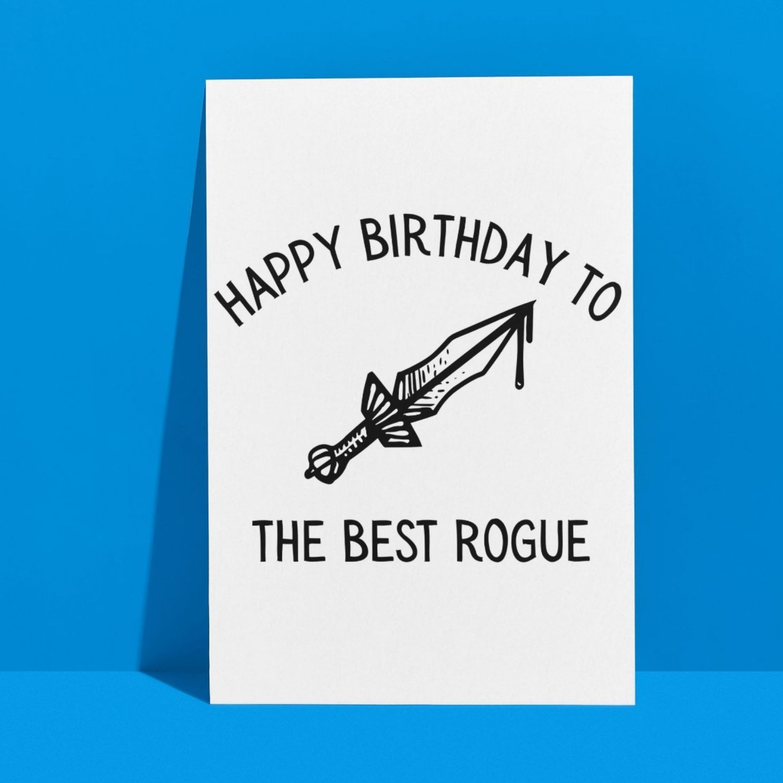 Rogue Birthday Card | D&D & Baldur’s Gate Fantasy Gamer Card - Image 3