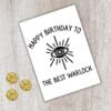 Warlock Birthday Card | D&D & Baldur’s Gate Fantasy Gamer Card