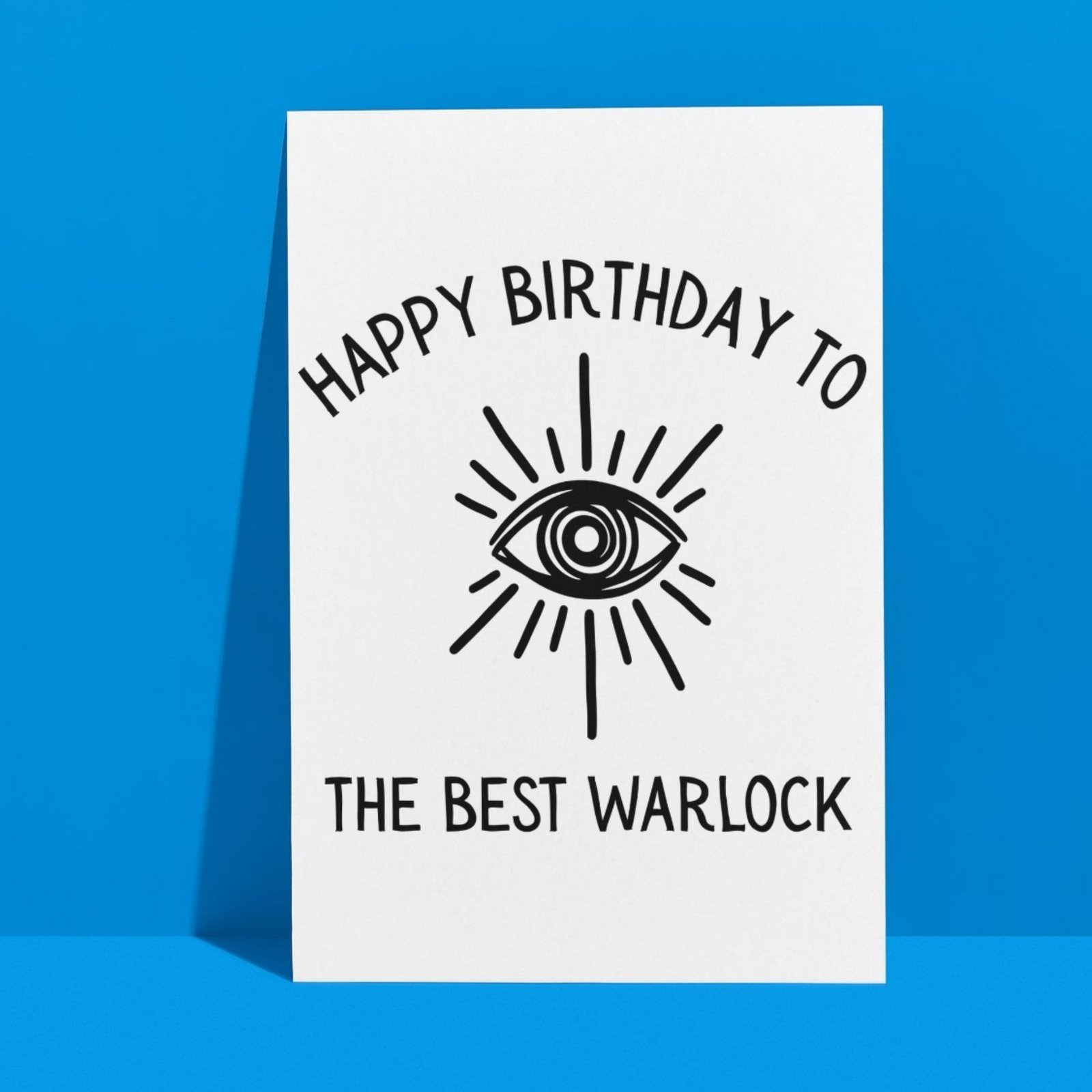 Warlock Birthday Card | D&D & Baldur’s Gate Fantasy Gamer Card - Image 3