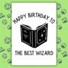 Wizard Birthday Card | D&D & Baldur’s Gate Fantasy Gamer Card
