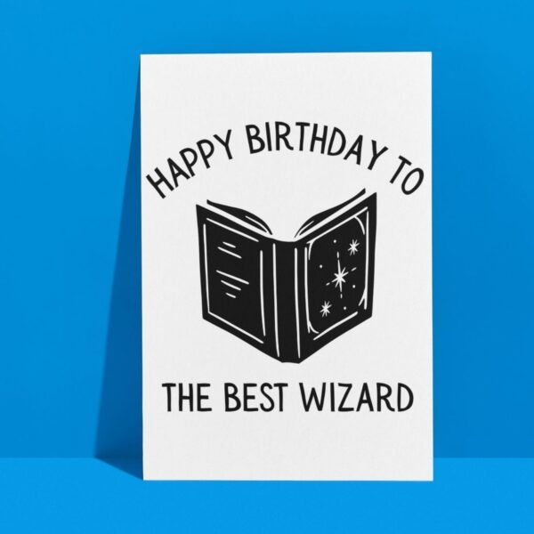Wizard Birthday Card | D&D & Baldur’s Gate Fantasy Gamer Card