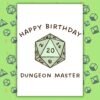 Dungeon Master Birthday Card | D&D & Baldur’s Gate Fantasy Gamer Card