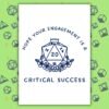 Critical Success Engagement Card | D&D Fantasy Gamer Card