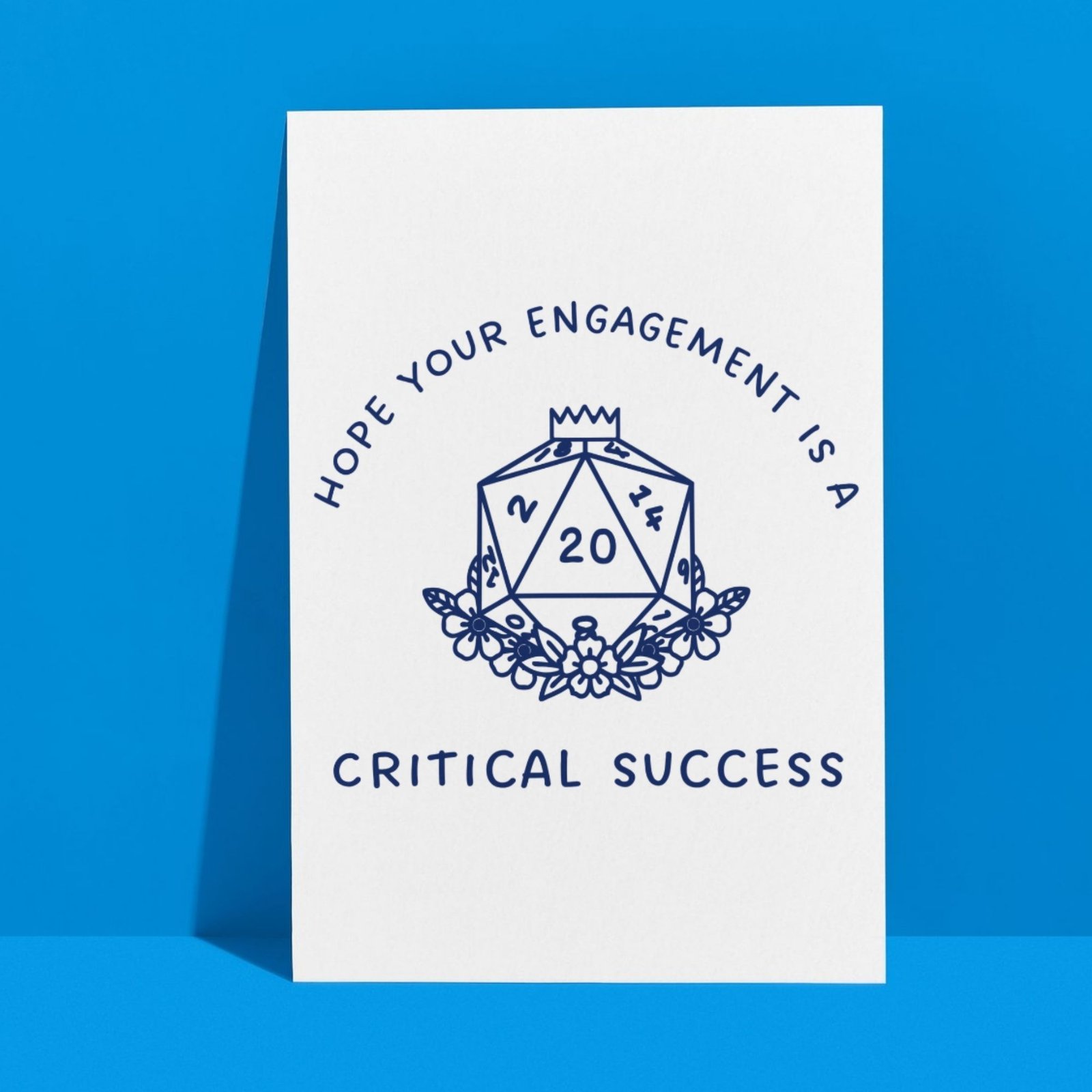 Critical Success Engagement Card | D&D Fantasy Gamer Card - Image 3